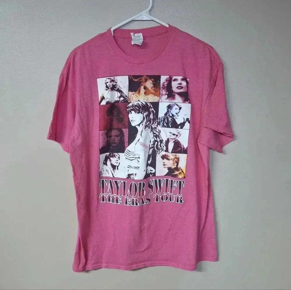 Taylor Swift The Eras Tour Tees Shirt Concert Graphic Pink Delta Pro Weight